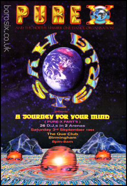 Pure X & Hysteria Part 5 ‘A Journey For Your Mind’ — Que Club, Birmingham — 3.9.94