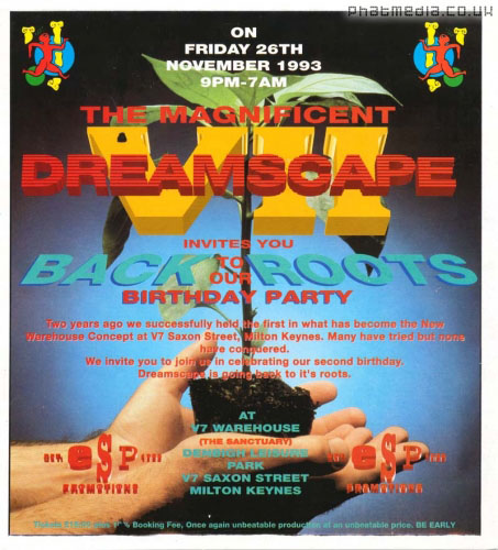 Dreamscape 7 ‘Back to our Roots’ – The Sanctuary – 26.11.93